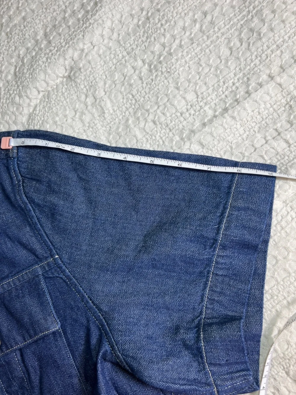 Banana Republic 100% cotton Short-Sleeve Denim Button-Down in Indigo Blue size M